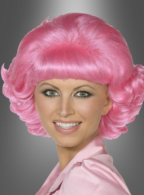 Frenchy Pink Ladies Grease Perücke Filmkostüm Karneval