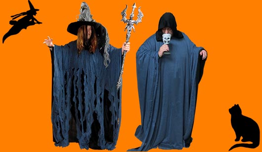 Poncho für Halloween Hexe