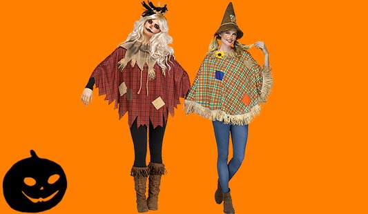 Poncho für Halloween Vogelscheuche