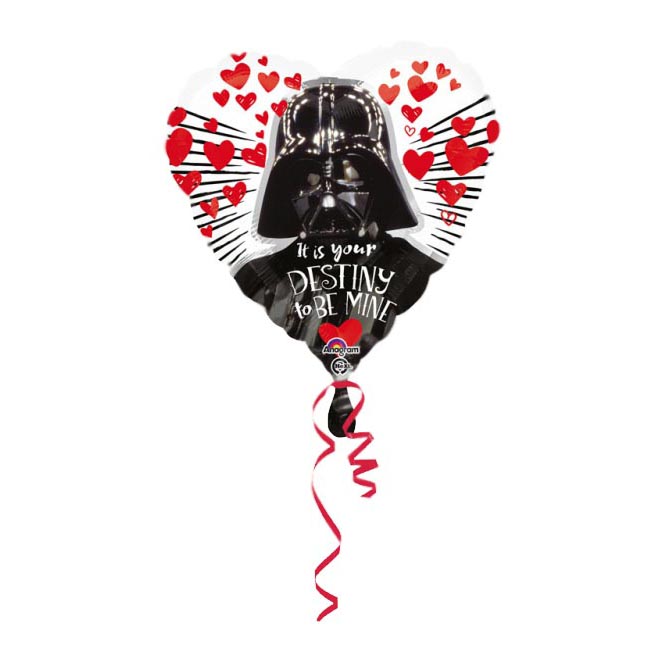 Folienballon Darth Vader Herzform