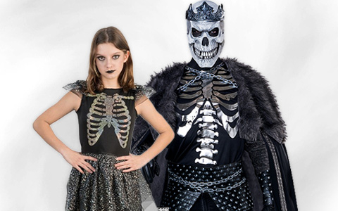 Skelett Kostüme