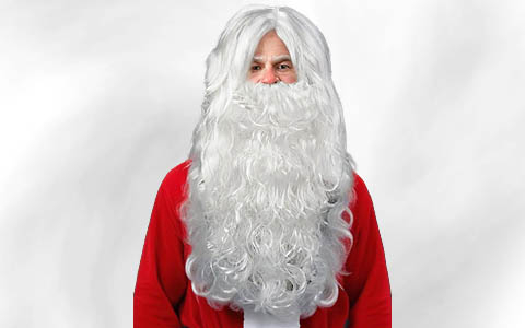 Weihnachtsmann Bart & Perücke
