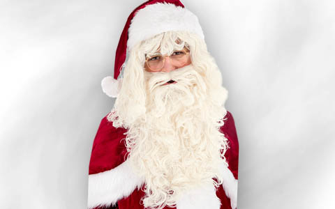 Weihnachtsgesichtsmaske Weihnachtsmütze Kostüm Weihnachten Lustige Perücke Bart 
