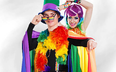 Kategoriebild der Kategorie “Regenbogenfarben & CSD Kostüme”