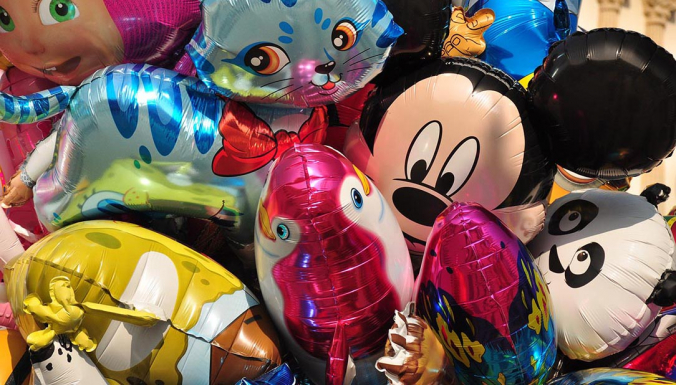bunte Folienballons Luftballons Karneval bunte Folienballons Luftballons Karneval