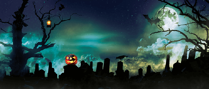 Halloween Nacht mit Kürbis und Fledermaus Halloween Nacht mit Kürbis und Fledermaus