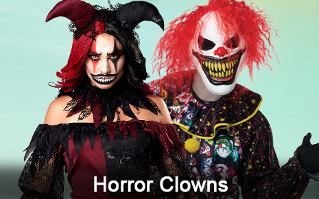 Horror Clown und Jester Kostüme Horror Clown und Jester Kostüme