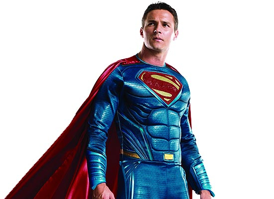 Deluxe Superman Kostüme Karneval blau rot