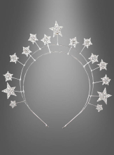 Stars Crown Headband silver 