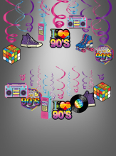 90s  Party Swirls Decoration Set  90s  Party Swirls Decoration Set