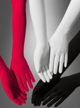 Lange Handschuhe 40cm für Ladies 