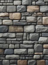 Steinwand bedruckter Hintergrund 190x300cm waschbar 