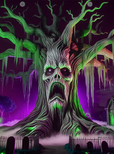 XXL Tree Ghost Fabric Deco 250x350cm 