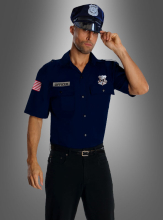 M Größe 41/42 Uniform Hemd Fasching Polizei Betriebsschutz Schulterstücke  ASV 