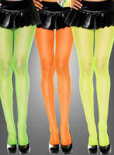 Netzstrumpfhosen Neonfarben  Netzstrumpfhosen Neonfarben