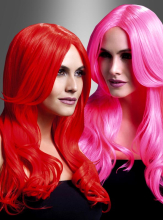 Khloe Long Hair Wig Pink or Red  Khloe Long Hair Wig Pink or Red
