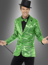 Sakko grün mit Pailletten 