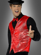 Vest red with Sequins 