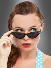 Sonnenbrille 50er Jahre schwarz  Sonnenbrille 50er Jahre schwarz