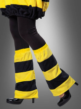 Bee Leg Warmers yellow black  Bee Leg Warmers yellow black