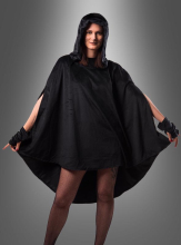 Wandelbarer schwarzer Poncho aus Plüsch XS-XXXL  Wandelbarer schwarzer Poncho aus Plüsch XS-XXXL