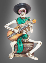 Mexican Skeleton with Guitar 15cm 