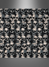 XXL Wall Decoration Skulls 120x600cm 