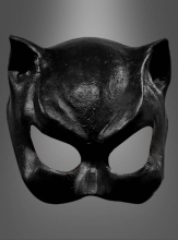 Deluxe Maske Katze schwarz 