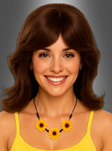 Sunflowers Necklace Hippie  Sunflowers Necklace Hippie