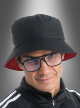 Wandelbarer 2 in 1  Eimerhut mit Brille 