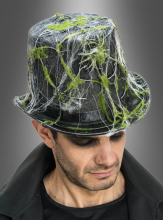 Rotten Moss Top Hat with Spiderwebs 