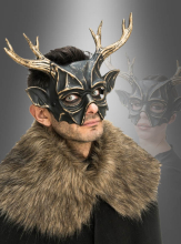Noble mask 30cm with bronze horns 