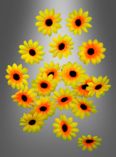 Yellow Fabric Flowers Decoration  Yellow Fabric Flowers Decoration