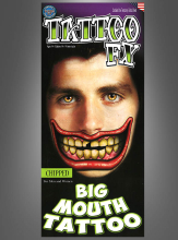 Big Mouth temporary Tattoo 