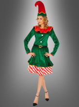 Weihnachtskostüm Elfe für Damen 