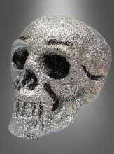 Glitter Skull Head Silver  Glitter Skull Head Silver