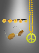 Sunflower Hippie Accessory Set yellow  Sunflower Hippie Accessory Set yellow