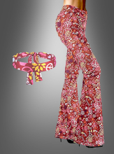 70er Schlaghose Melanie mit Stirnband 