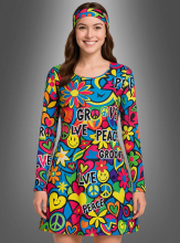 Hippie Kleid Peace & Love 