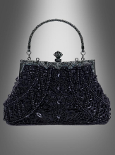 20s Sequin Handbag black 