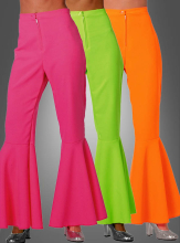 Neon Flared Trousers for Women 