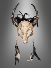 Stier Skelett Maske mit Hörner 