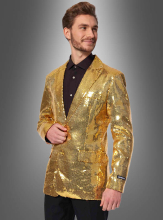 Sequin jacket men gold 