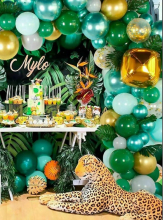 Giant Green Balloon Chain Complete Kit  Giant Green Balloon Chain Complete Kit