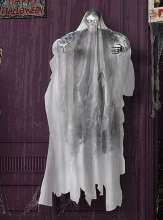 Sound Grusel Deko Licht Schwebender Vampir 170cm Halloween Figur zum Hängen 