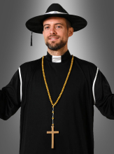 Rosenkranz Kette mit Holzperlen 