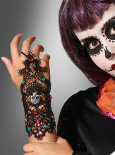 Day of the Dead arm warmers lace 