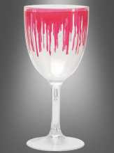 Blutiges Weinglas Halloween 18cm  Blutiges Weinglas Halloween 18cm
