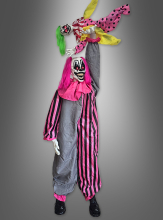 Clown Deko animiert 210cm mit Puppe 