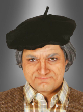 Schwarze Baskenmütze Franzose 